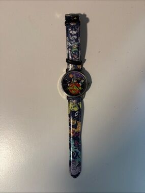 Space Jam Graphic Analog Wristwatch - Purple Strap